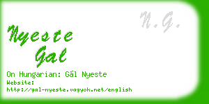 nyeste gal business card